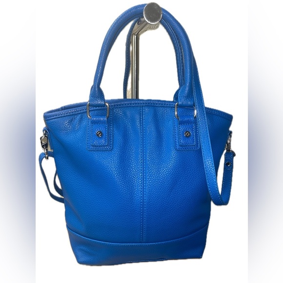 Jewell Thirty One Pebble Blue Cobalt Crossbody Large Tote with Strap - Picture 2 of 16